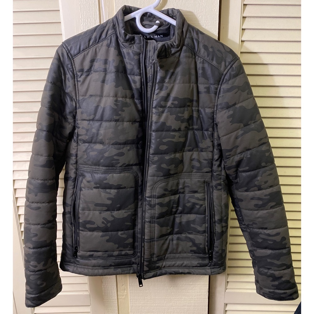 Zara Camouflage Bomber Jacket